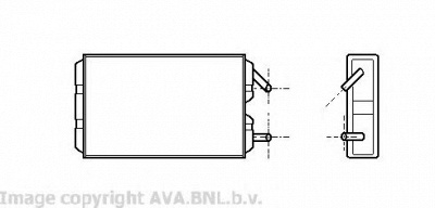AVA QUALITY COOLING vo6041 -  Теплообменник, отопление салона